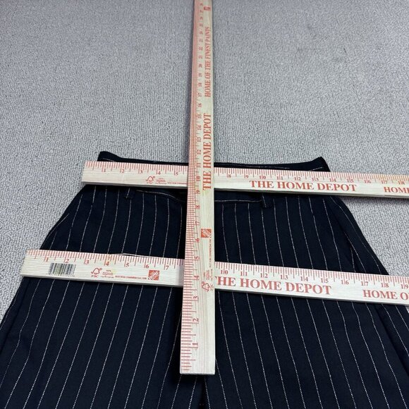 Gap Pants Black Pinstripe Pockets Women’s Size 4 Petite - Picture 2 of 12